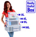 Best Value Really Useful Box 4 Litre Office Storage Box, Clear