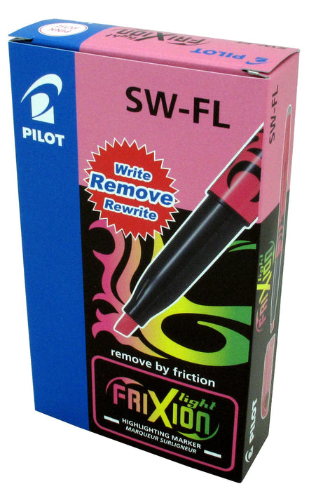 Best Value Pilot Frixion Light Erasable Highlighter 4 mm Tip - Pink, Box of 12