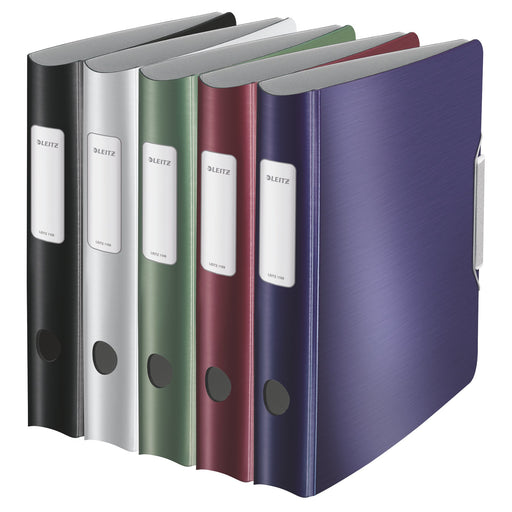 Best Value Leitz Lever Arch File, Assorted, A4, Curved spine 6.5 cm width, Elastic fastening, Light polyfoam, Style Range, 11090099