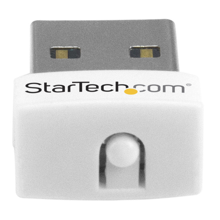 Best Value StarTech.com USB150WN1X1W USB 150Mbps Mini Wireless N Network Adapter - 802.11n/g 1T1R USB WiFi Adapter - White