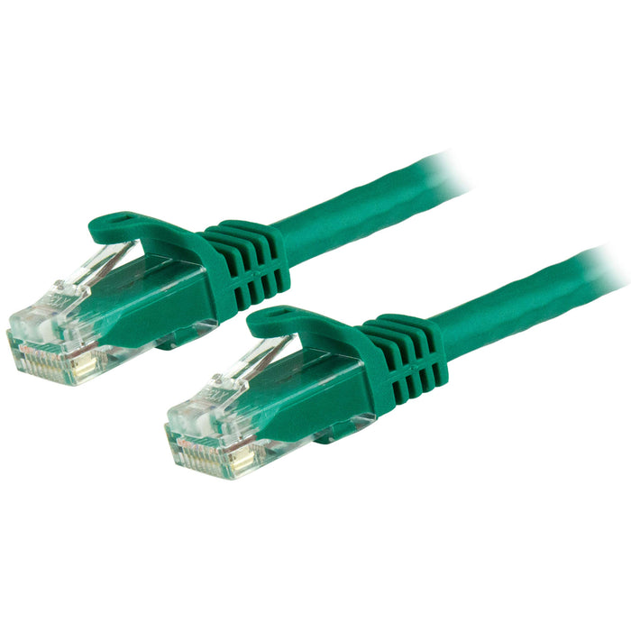 Best Value StarTech.com 15m Green Gigabit Snagless RJ45 UTP Cat6 Patch Cable - 15 m Patch Cord - Cat 6 Patch Cable (N6PATC15MGN)