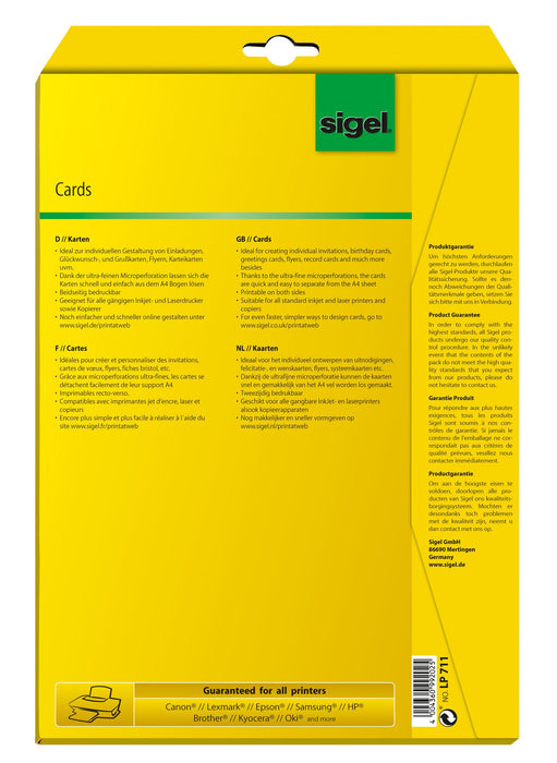 Sigel Postcards LP711 A6 185 gsm White