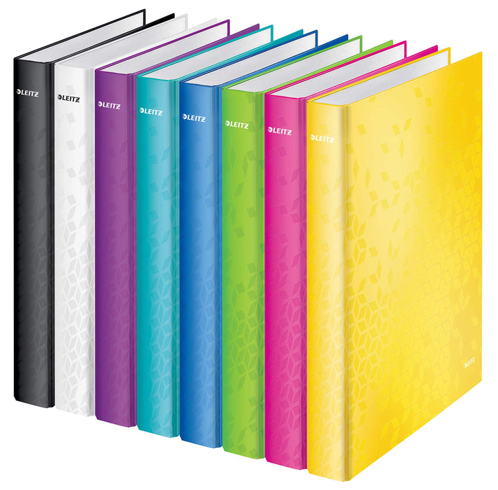 Best Value Leitz 2 Ring Binder, Holds up to 230 Maxi Sheets, Wow Range, 40 mm Spine, 42410062 - A4, Purple