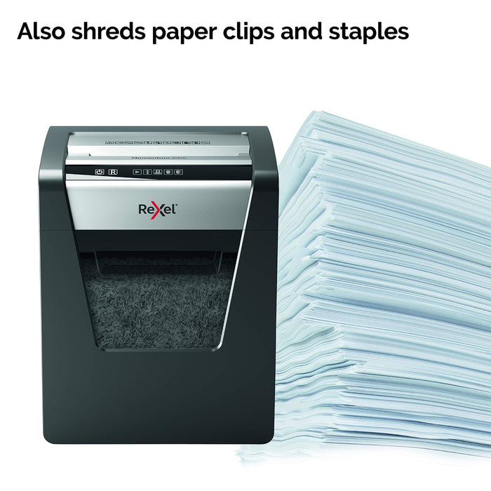 Best Value Rexel Momentum X415 Cross Cut Paper Shredder, Shreds 15 Sheets, 23 Litre Bin, Black, 2104576