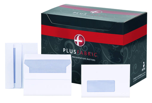 Best Value Plus Fabric C6 White Wallet Self Seal Envelope, 120 gsm, Pack of 500