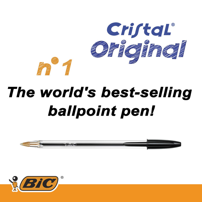 Best Value BIC Cristal Original Ballpoint Pens Black 90+10 Box