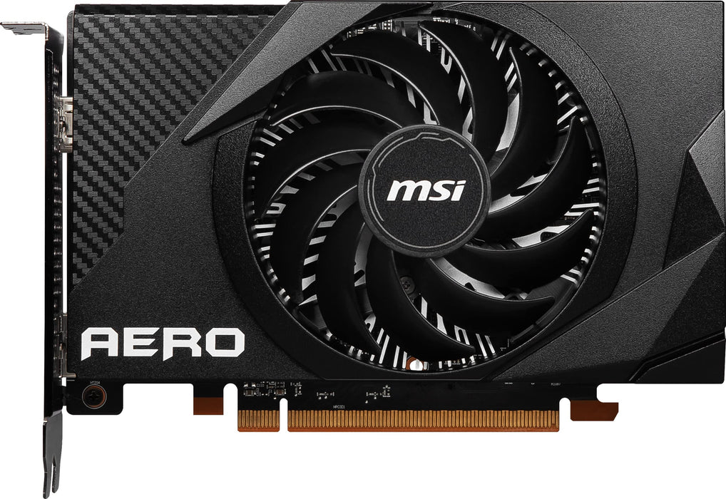 MSI Radeon RX 6400 AERO ITX 4G AMD 4 GB GDDR6 HDMI DisplayPort Graphics Card