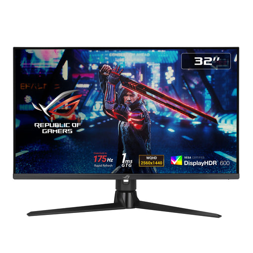 ASUS ROG Strix XG32AQ - LED monitor - gaming - 32" - 2560 x 1440 WQHD @ 144 Hz - Fast IPS - 450 cd/m² - 1000:1 - DisplayHDR 600 - 1 ms - 2xHDMI, DisplayPort - black