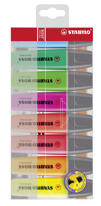 Best Value Highlighter - STABILO BOSS ORIGINAL Wallet of 8 Assorted Colours