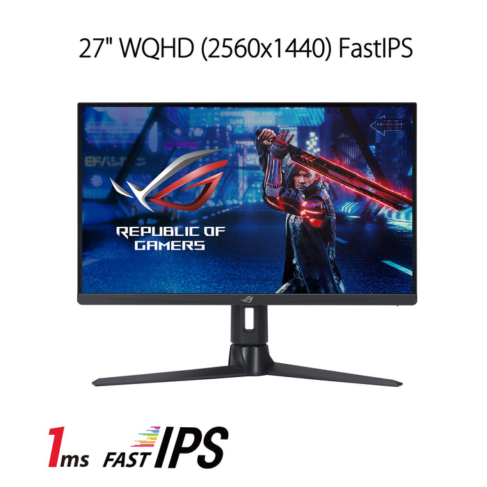 ASUS ROG Strix XG27AQMR - LED monitor - gaming - 27" - 2560 x 1440 WQHD @ 300 Hz - Fast IPS - 350 cd/m² - 1000:1 - DisplayHDR 600 - 1 ms - 2xHDMI, DisplayPort