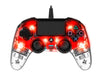 Nacon Wired Compact Controller Illuminated Red PS4