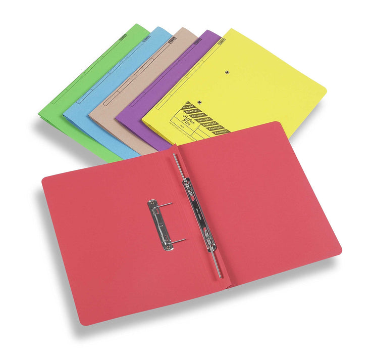 Best Value Rexel Jiffex Foolscap Transfer File - Yellow (Pack of 50)