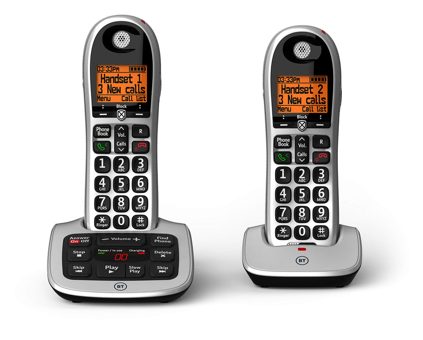 Best Value BT 4600 Big Button Advanced Call Blocker Cordless Home Phone with Answer Machine (Twin Handset Pack)