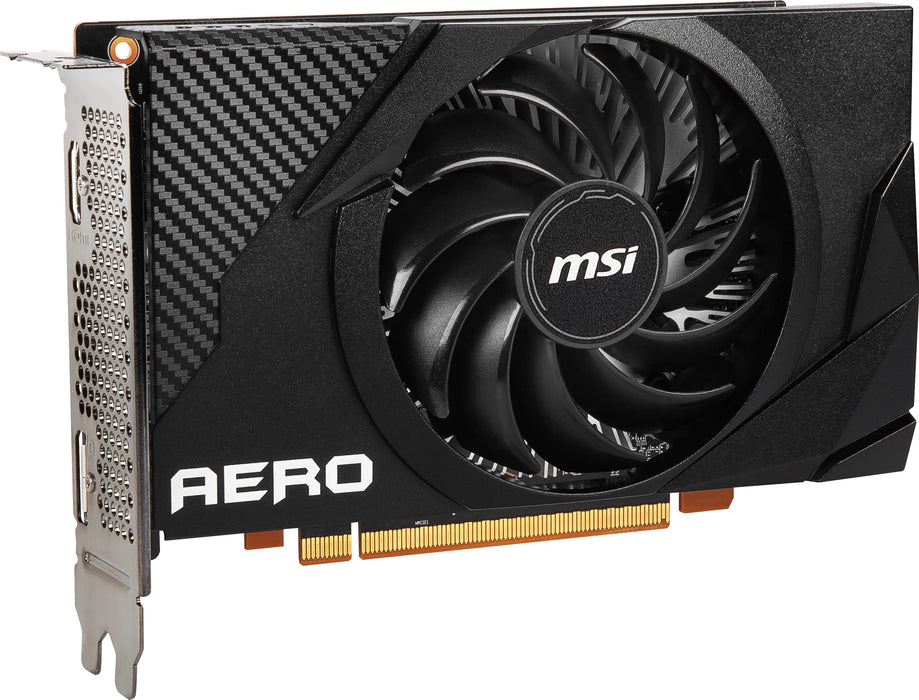 MSI Radeon RX 6400 AERO ITX 4G AMD 4 GB GDDR6 HDMI DisplayPort Graphics Card