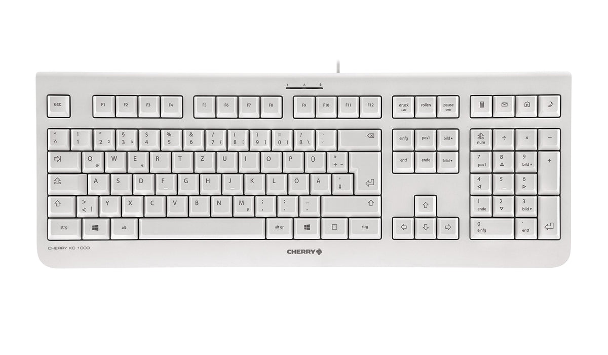 Best Value Cherry KC 1000 - (UK layout) keyboards (Wired, USB, Grey, USB, 0 - 50 C, -20 - 65 C)