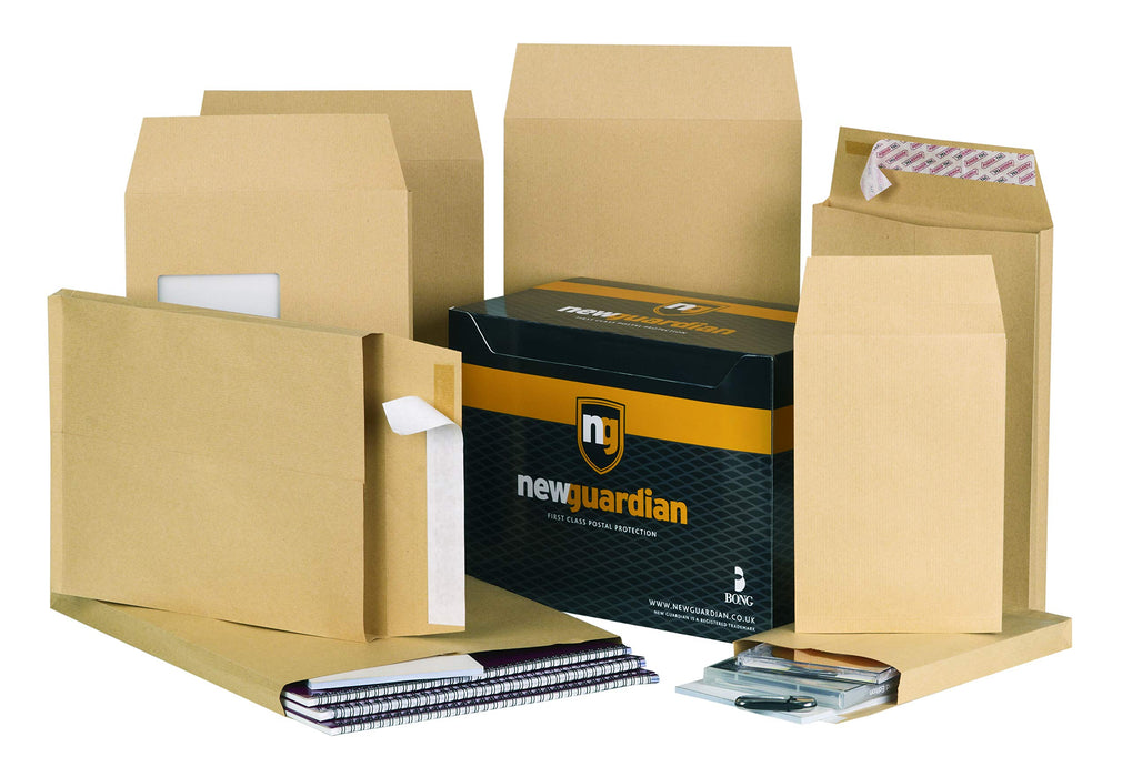 Best Value New Guardian Envelopes Heavyweight Peel and Seal Gusset 25mm 130gsm Manilla C4 (Pack 100)