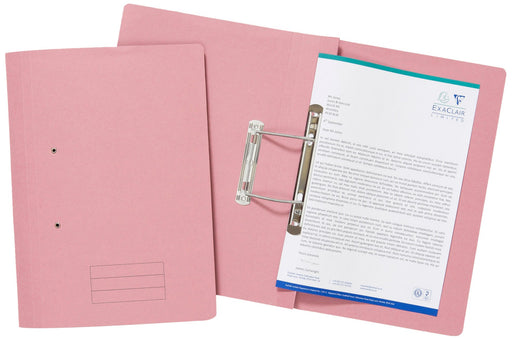 Best Value Exacompta Spiral Files, 285 gsm, Foolscap - Pink, Pack of 25