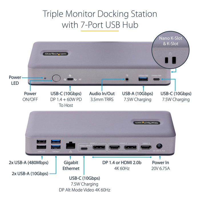 StarTech.com USB-C 4K Docking Station for Chromebook