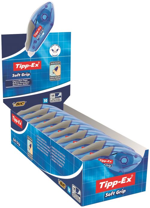 Tipp-Ex Softgrip-Korrekturbandrolle 4,2 mm x 10 m, weiß