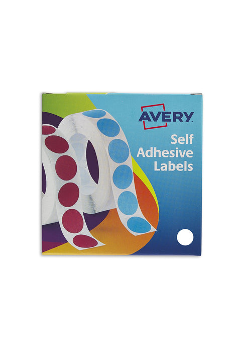 Best Value Avery 24-404 Self Adhesive Circle Labels Dispenser (19 mm Dia, 1120 Labels) - White