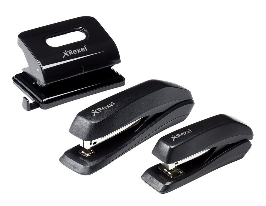 Best Value Rexel Ecodesk Compact Stapler, 20 Sheet Capacity, Plastic Body, Black, 2100029