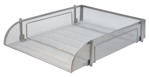 Office Depot Letter Tray Silver Wire Mesh 25.5 x 33.5 x 7 cm