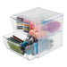 Best Value Deflecto DE350101 2-Cube Storage Box with Drawers