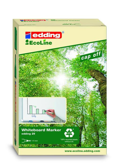 Best Value edding 29 Ecoline Whiteboard Marker - Green (Box of 10)