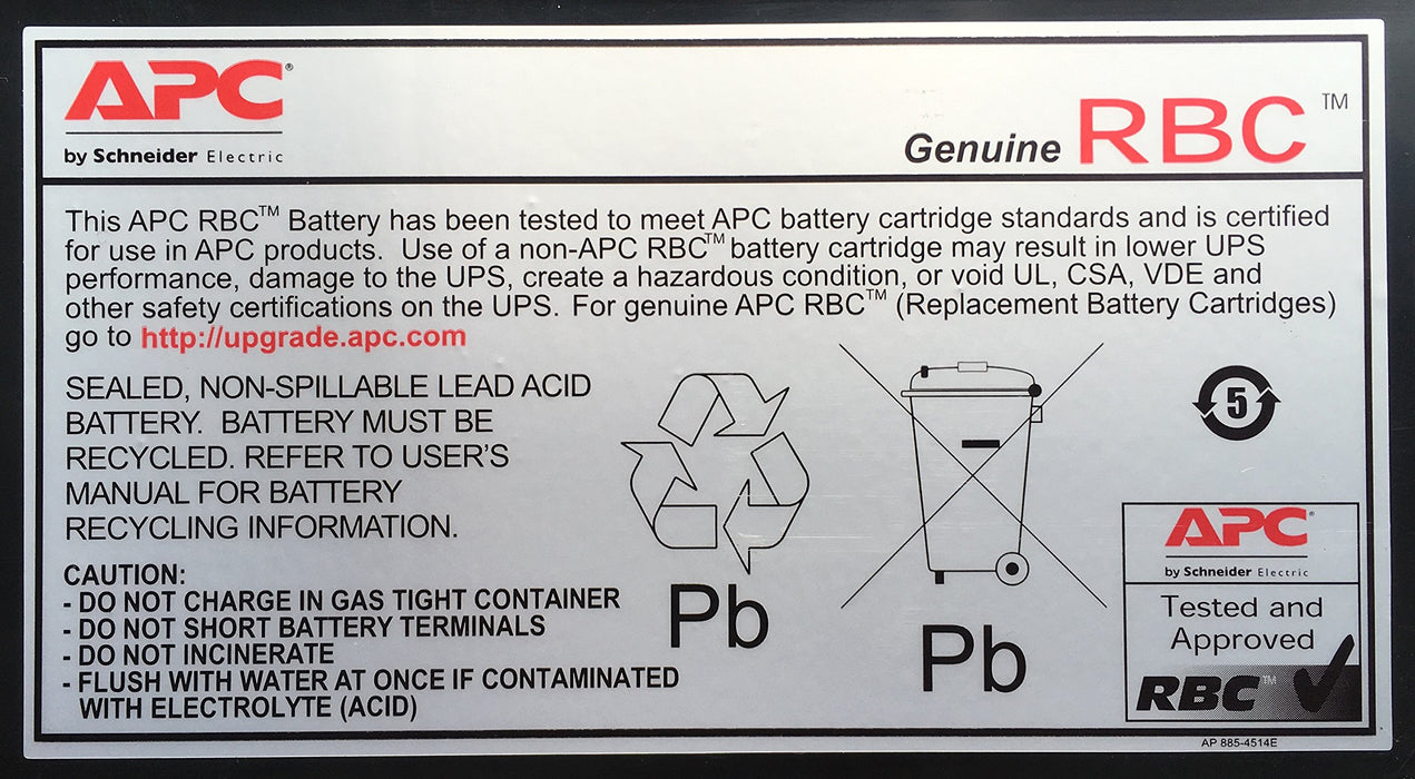 Best Value APC RBC2 UPS Replacement Battery Cartridge for APC - BK500EI, SC420I and select others