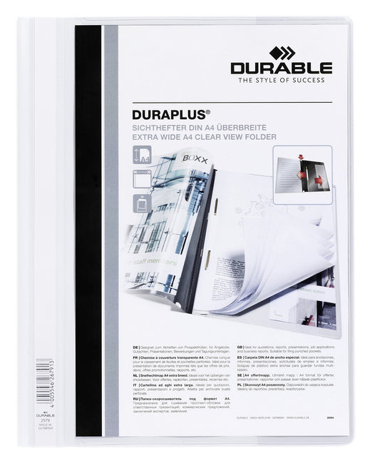 Best Value Durable 257902 - Duraplus Report Folder ExWide A4 White 257902 (PK25)