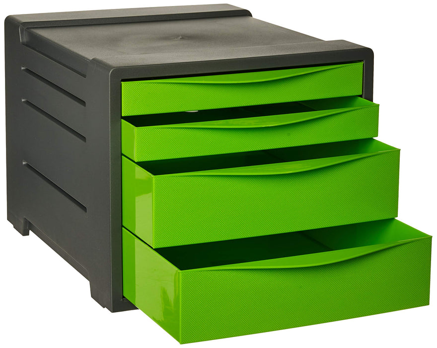 Rexel Choices Drawer Cabinet (Grey/Green) 2115612