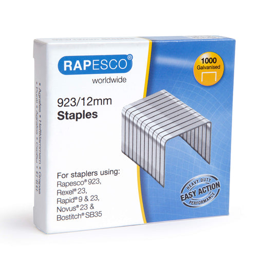 Best Value Rapesco 1238 12 mm Galvanised Staples