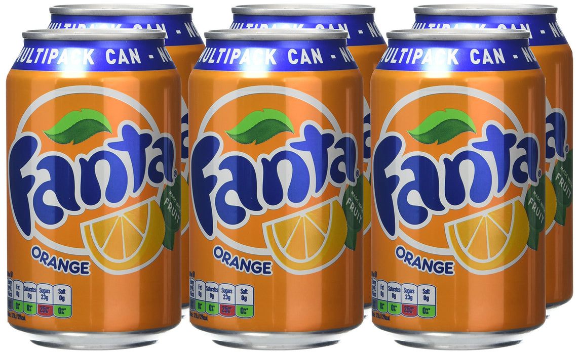 Best Value Fanta Orange Cans 330ml (Pack of 6)