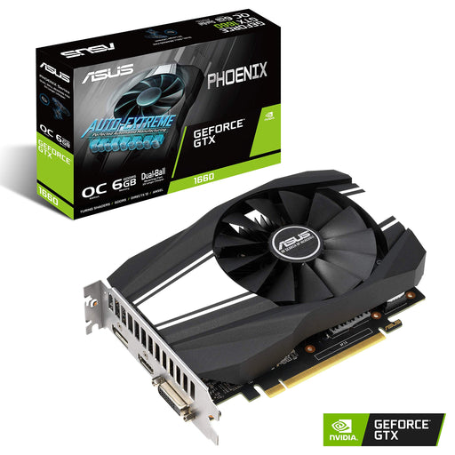 Best Value ASUS Phoenix GeForce GTX 1660 OC Edition 6 GB GDDR5 High Performance Gaming Ideal for Small Builds PH-GTX1660-O6G