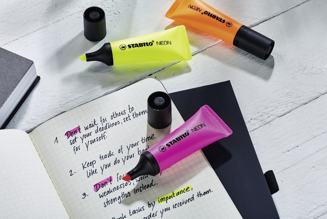 Best Value Highlighter - STABILO NEON Box of 10 Yellow