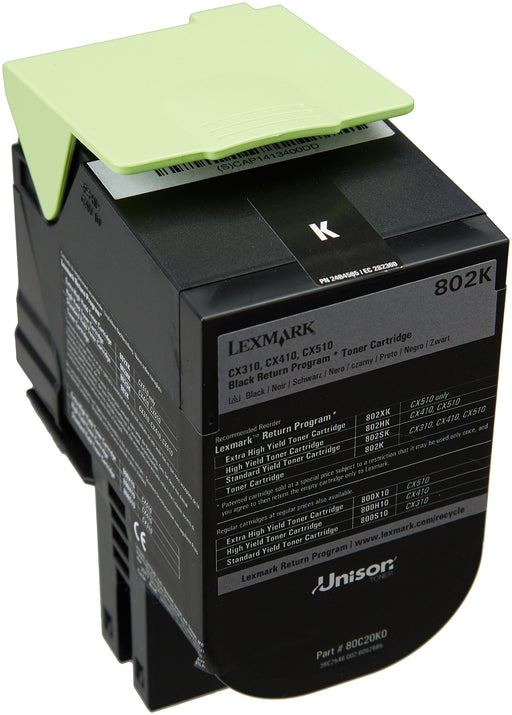 Best Value Lexmark 802k Return Program Toner Cartridge - Black