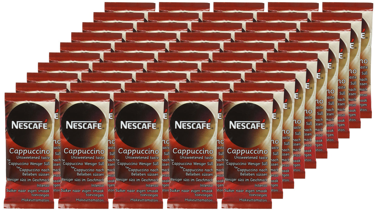 Best Value NESCAF GOLD Unsweetened Cappuccino Sachets, 50 sachets x14.2g