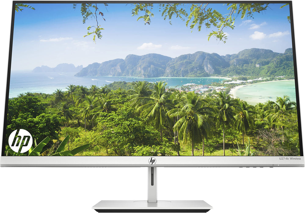 HP U27 - LED monitor - 27" - 3840 x 2160 4K UHD (2160p) @ 60 Hz - IPS - 300 cd/m² - 1000:1 - 5 ms - HDMI, DisplayPort, USB - natural silver, black (rear cover)