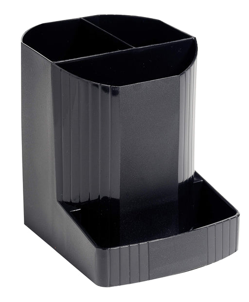 Best Value Exacompta ECOBlack Mini Octo Recycled Pen Pot, 123 x 90 x 110 mm - Black