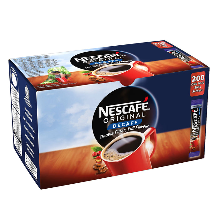 Best Value NESCAF Original Instant Decaffeinated Coffee Stick Packs, Box of 200