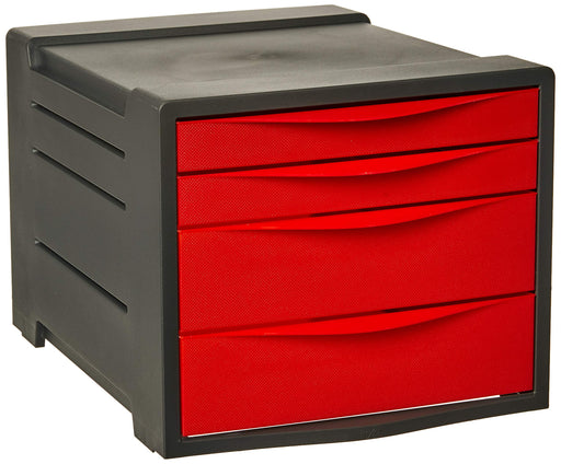 Rexel Choices Drawer Cabinet (Grey/Red) 2115610