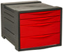 Rexel Choices Drawer Cabinet (Grey/Red) 2115610