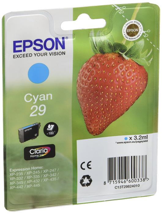 Best Value Epson Claria No.29 Home Strawberry Ink Cartridge - Standard, Cyan