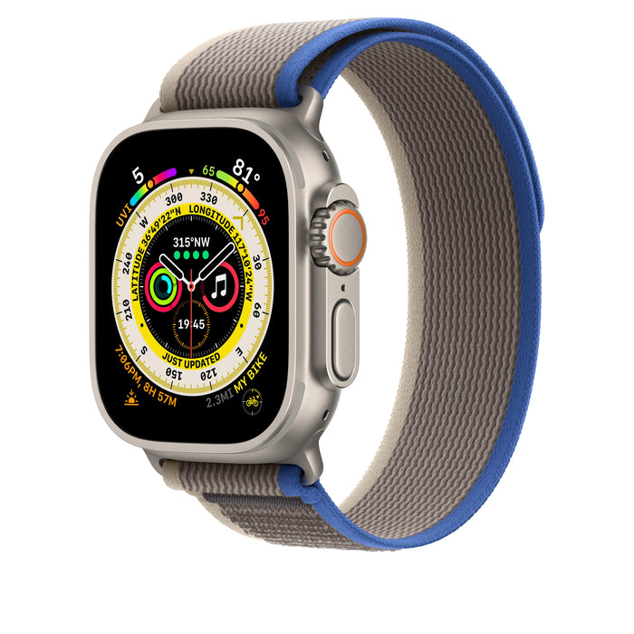 Apple - Loop for smart watch - 49 mm - S/M size - blue-grey