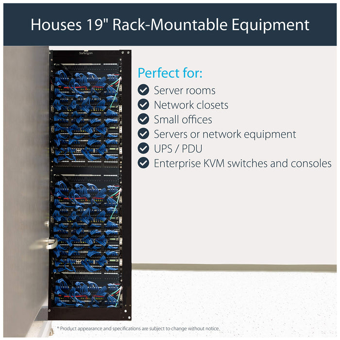 StarTech 36U Adjustable 4 Post Server Equipment Open Frame Rack Cabinet