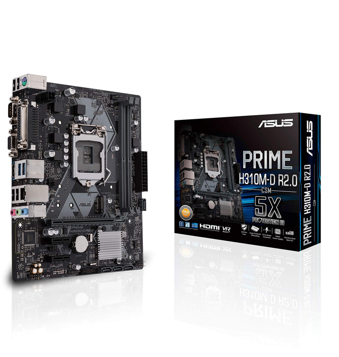 ASUS PRIME H510M-E - Motherboard - micro ATX - LGA1200 Socket - H510 Chipset - USB 3.2 Gen 1 - Gigabit LAN - onboard graphics (CPU required) - HD Audio (8-channel)