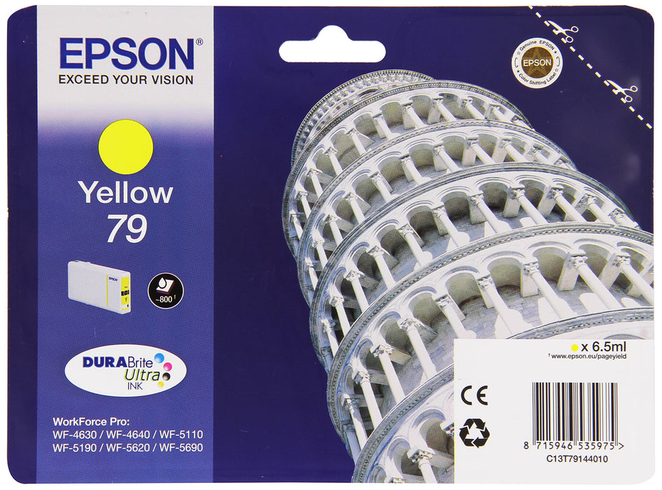 Best Value Epson C13T79144010 79 DURABrite Ink Cartridge, Yellow, Genuine, Amazon Dash Replenishment Ready