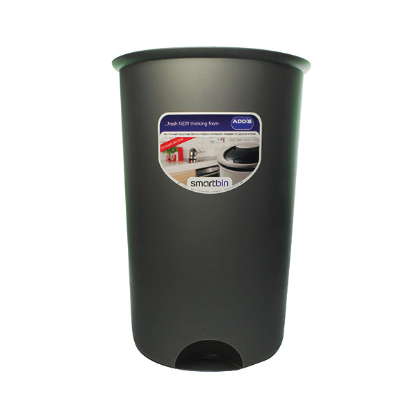 Addis Smart Round Bin Base 50 Litre Metallic 503579