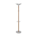 Alba Coat Stand 350x350x1750mm Beech/White ALB90566