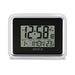 Acctim Delta Radio Controlled Digital Clock Silver/White 74573